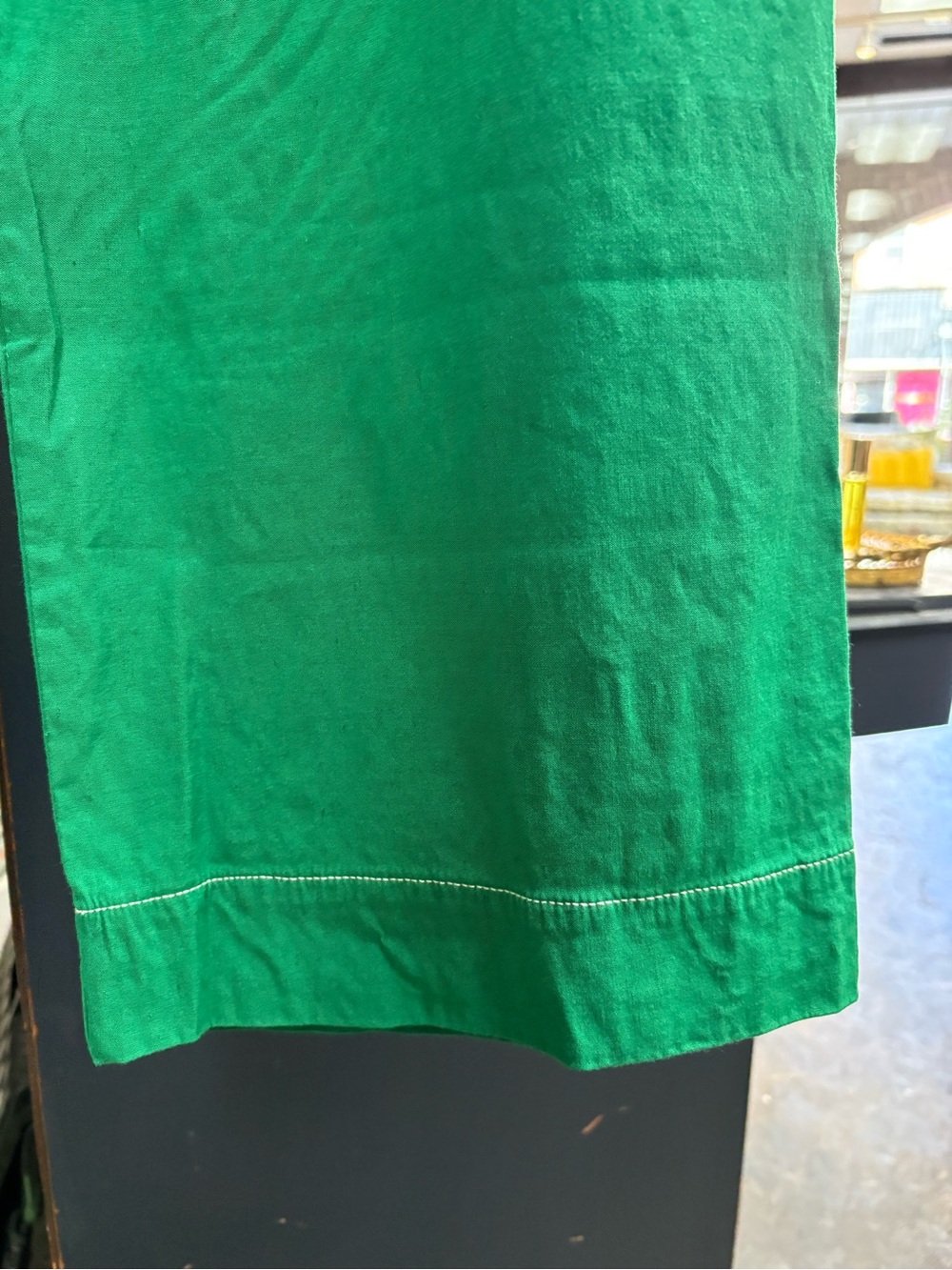 Maeve Women’s Green Wide-Leg Jeans - Vibrant Emerald - Picture 5 of 6